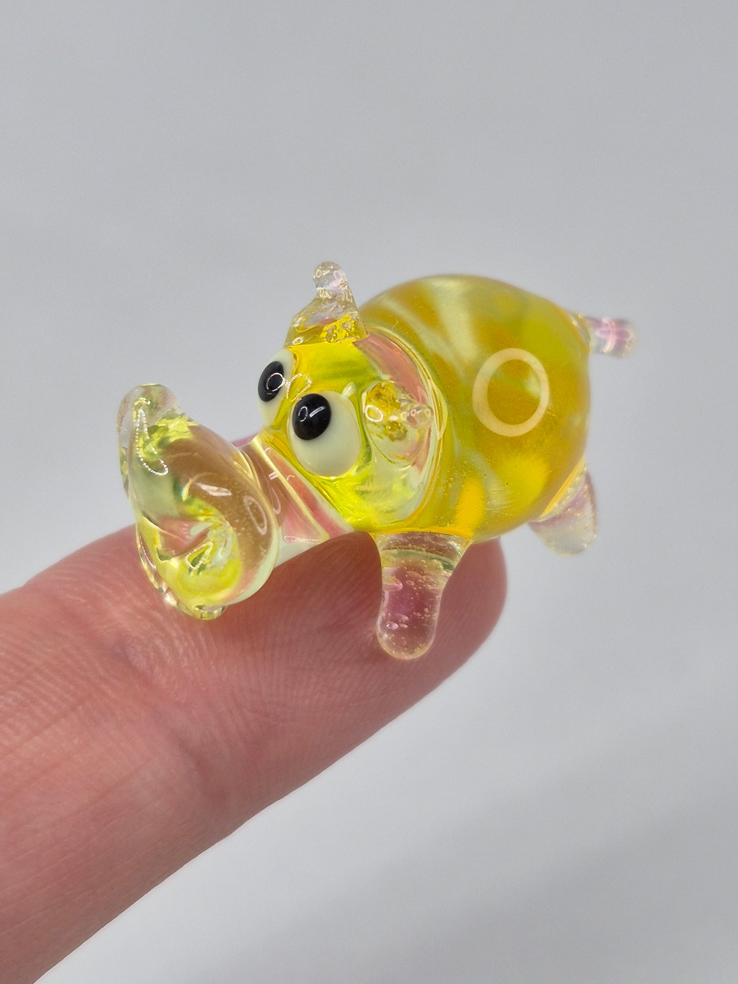 Mini Uranium Glass Hippo Set