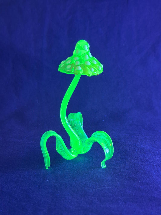 Uranium Glass Mushroom