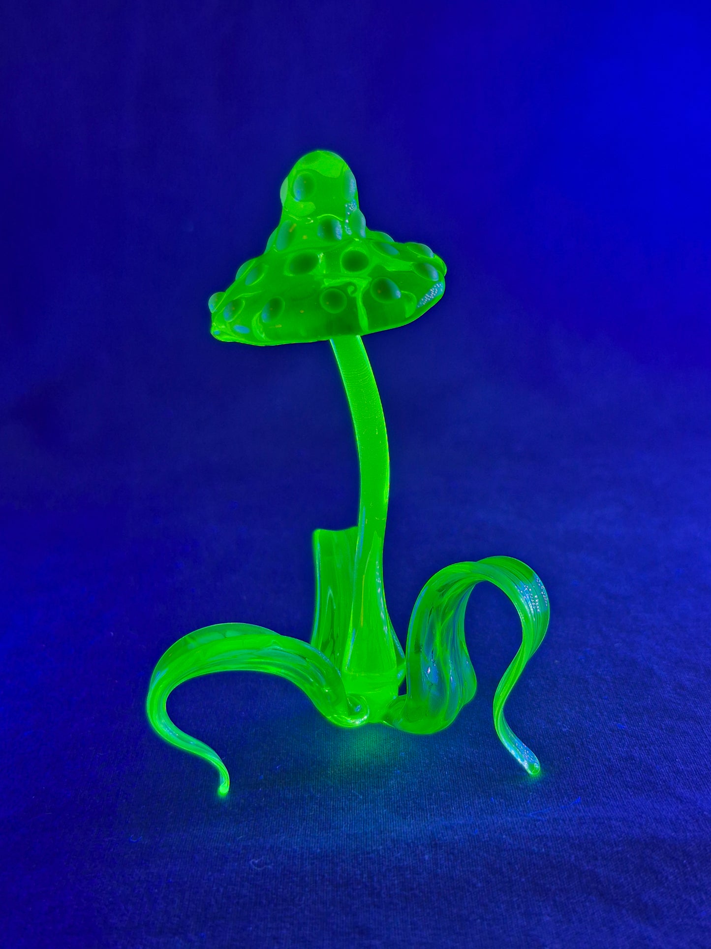 Uranium Glass Mushroom