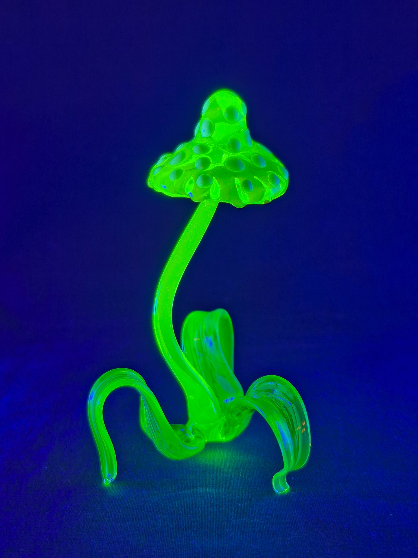 Uranium Glass Mushroom