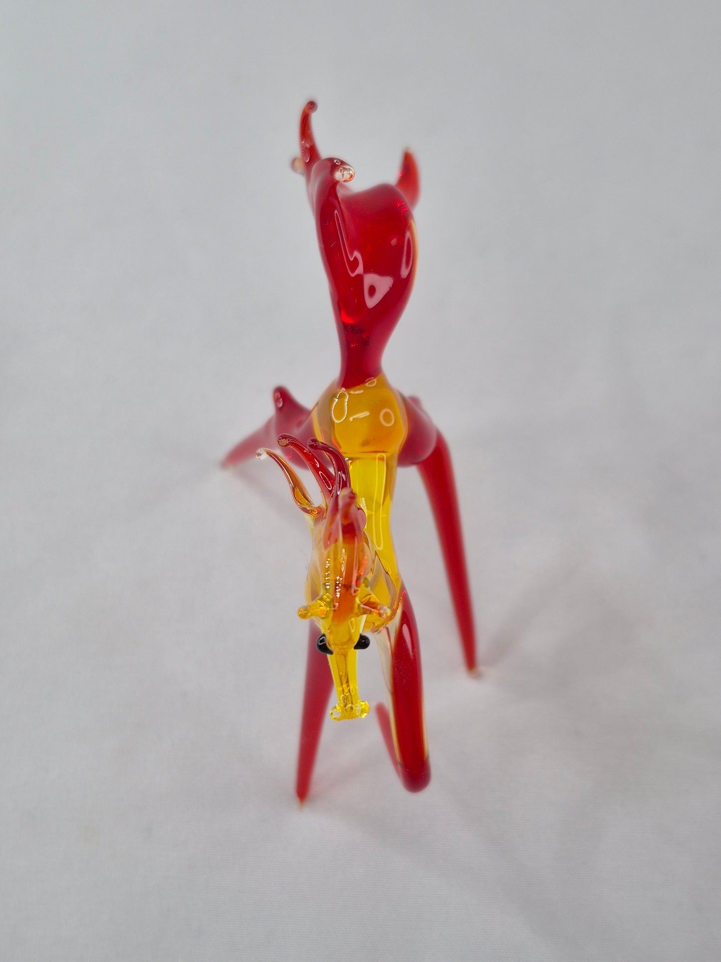 Red Fire Glass Horse