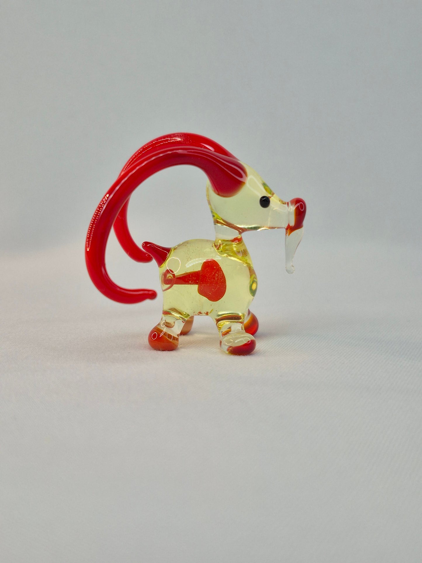 Mini Red Glass Goat
