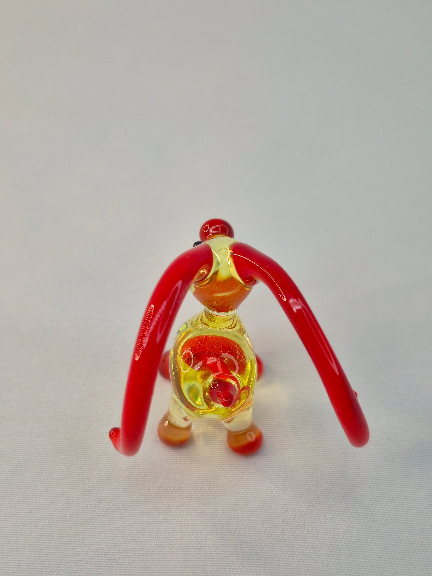 Mini Red Glass Goat